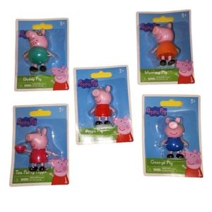 New  PEPPA PIG MINI FAMILY FIGURES